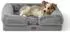 LuxusKollektion Orthopädisches Hundebett, waschbar, grau, 71x58cm