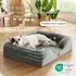 LuxusKollektion Orthopädisches Hundebett, waschbar, grau, 71x58cm