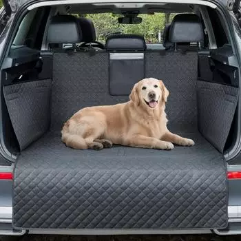 LuxusKollektion Kofferraumschutzdecke f&uuml;r Hunde, wasserdicht, kratzfest, 136x106cm, schwarz