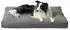 LuxusKollektion Hundebett/-matratze mit Kühlmatte, dunkelgrau, 91x68x10cm