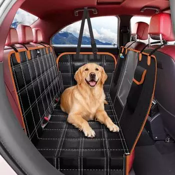 LuxusKollektion Hunde-Autoschondecke R&uuml;ckbank wasserdicht, kratzfest, mit Seitenschutz, 135x148cm