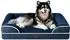 LuxusKollektion Orthopädisches Hundebett XXL, Memory Foam, 132x104cm, marineblau