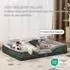 Bedsure Orthopädisches Hundesofa 106x80x17cm, waschbar, tannengrün