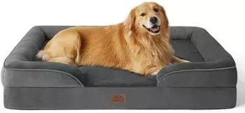 Bedsure Orthop&auml;disches Hundebett 134x106cm, dunkelgrau (f&uuml;r gro&szlig;e Hunde)