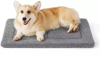 LuxusKollektion Hundematte waschbar, Schaumstoff, 74x46cm, grau