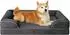 LuxusKollektion Orthopädisches Hundebett mit Memory Foam, 104x69cm, dunkelgrau