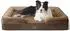 LuxusKollektion Orthopädisches Hundebett mit Rand, 89x63cm, braun