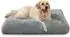 LuxusKollektion Hundebett waschbar, Plüsch, grau, 105x70cm