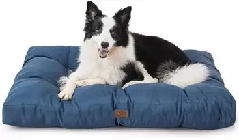 LuxusKollektion Hundebett orthopädisch, waschbar, dunkelblau, 91x68x10cm