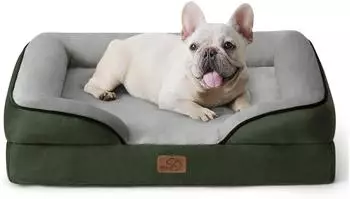 LuxusKollektion Orthop&auml;disches Hundebett 71x58cm, rutschfest, tannengr&uuml;n