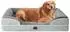 LuxusKollektion Orthopädisches Hundebett mit Memory Foam, 104x69cm, gräuliches Grün