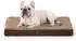 LuxusKollektion Orthopädisches Hundebett, waschbar, braun, 76x51x8cm