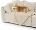 LuxusKollektion Hundedecke Coral Fleece, cremeweiß, 120x100cm