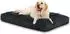 LuxusKollektion Hundebett Plüsch, waschbar, rutschfest, 91x68cm, schattengrau