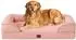 LuxusKollektion Orthopädisches Hundebett XL 112x81cm Memory Foam, wasserdicht, rosa