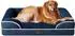 LuxusKollektion Orthopädisches Hundebett Memory Foam 112x81cm, marineblau, wasserdicht