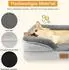 LuxusKollektion Orthopädisches Hundebett mit hohem Rand, rutschfest, 76x55cm