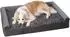 LuxusKollektion Orthopädisches Hundebett XL, grau, 111x81x18cm, 3 erhöhte Ränder