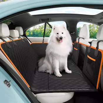 LuxusKollektion Hunde-Autositzbezug Rückbank, wasserdicht, rutschfest, harte Unterseite