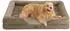 LuxusKollektion Orthopädisches Hundebett 134x106cm, haselnussbraun, waschbar, rutschfest