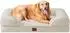 LuxusKollektion Orthopädisches Hundebett XL 112x81cm Memory Foam, beige, hoher Rand