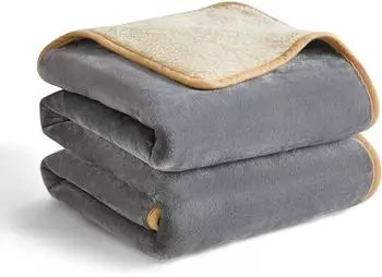 LuxusKollektion Hundedecke wasserdicht Sherpa Fleece grau XL (152x127cm)