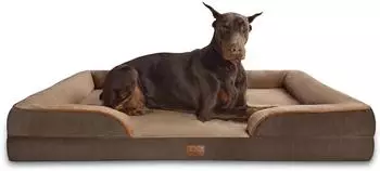 LuxusKollektion Orthop&auml;disches Hundesofa 134x106cm, braun