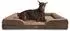 LuxusKollektion Orthopädisches Hundesofa 134x106cm, braun