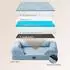 LuxusKollektion Orthopädisches Hundebett Memory Foam, hellblau, 112x81x17,5cm
