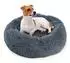 Wallace & Jones Ceddie Hundebett rund, flauschig, dunkelgrau, Ø 80cm