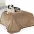 LuxusKollektion Hundedecke Sherpa Fleece, wasserdicht, kamel, 152x203cm