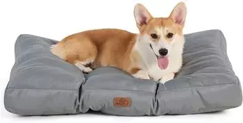 LuxusKollektion Hundekissen waschbar 76x50x10cm, dunkelgrau