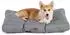 LuxusKollektion Hundekissen waschbar 76x50x10cm, dunkelgrau