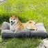 LuxusKollektion Hundekissen waschbar 76x50x10cm, dunkelgrau