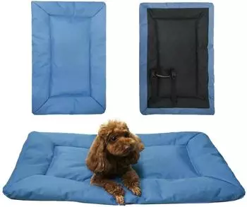 LuxusKollektion Hundedecke faltbar, wasserdicht, orthopädisch, blau, 86x58cm