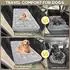 LuxusKollektion Hundedecke Rückbank 127x62,5cm hellgrau, rutschfest