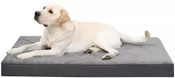 LuxusKollektion Hundebett Ortho XL orthop&auml;disch, dunkelgrau, 104x68cm