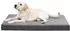 LuxusKollektion Hundebett Ortho XL orthopädisch, dunkelgrau, 104x68cm