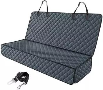 LuxusKollektion Hunde-Autoschondecke R&uuml;ckbank 137x120cm, grau, wasserabweisend