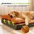 LuxusKollektion Orthopädisches Hundebett Memory-Schaum, wasserdicht, orange, XL