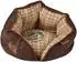 Love Story Rundes Hundebett aus Polyester, braun, Ø 40cm (6COU667NO)