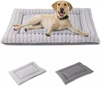 LuxusKollektion Hundebett waschbar, grau, S (60x45cm)