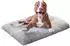 LuxusKollektion Hundebett Plüsch, grau, 68x100cm, rutschfest