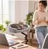 Relaxdays Katzenbett für Schreibtisch, 360° drehbar, grau/schwarz