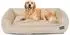 LuxusKollektion Hundebett mit erhöhtem Rand, abnehmbar & waschbar, beige, 110x86x26cm
