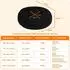 LuxusKollektion Orthopädisches Hundebett Donut, rund, schwarz, 70cm Ø