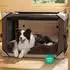 LuxusKollektion Hundebett waschbar, 89x58cm, braun, rutschfeste Unterseite