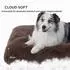 LuxusKollektion Hundebett waschbar, 89x58cm, braun, rutschfeste Unterseite