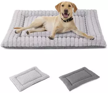 LuxusKollektion Haustierbett XL (106x71cm) grau, waschbar