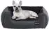 LuxusKollektion Hundebett mit erhöhtem Rand, abnehmbar & waschbar, dunkelgrau, 76x61x23cm